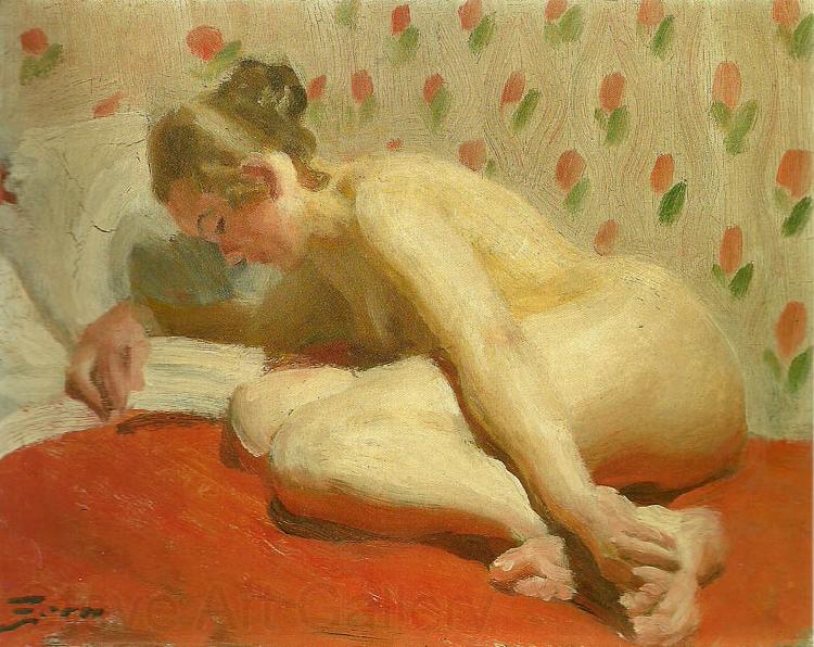 Anders Zorn nakenstudie Norge oil painting art